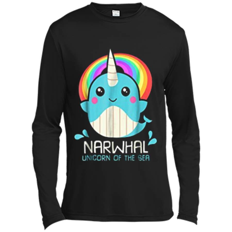 Unicorn Of The Sea Narwhal  : Magic Kawaii Whale Gift Long Sleeve Moisture Absorbing Shirt