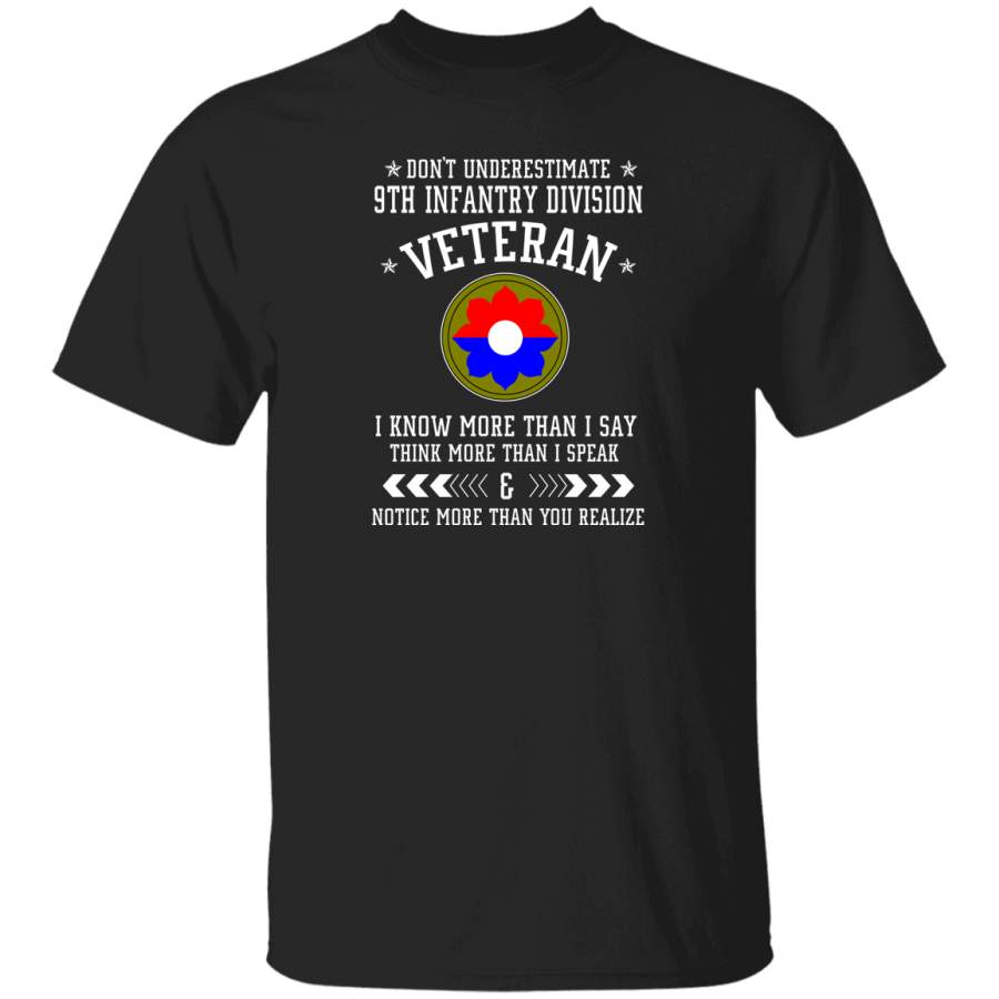 Don’t Underestimate 9th Infantry Division Veteran T-Shirt Veterans Day Christmas Gift Mug