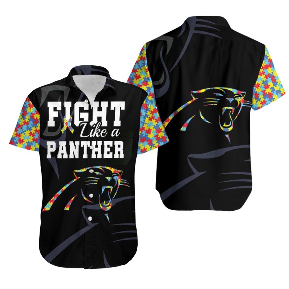 Fight Like A Carolina Panthers Autism Support Hawaii Shirt Ha11616