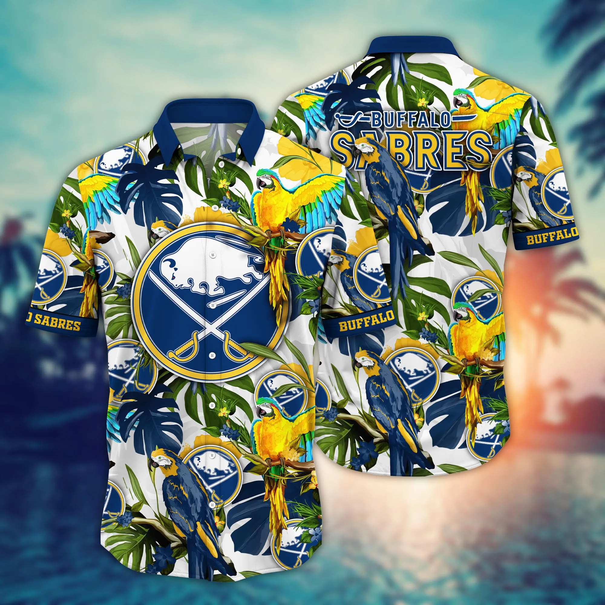 Buffalo Sabres Nhl Hawaiian Shirt Long Daystime Aloha Shirt