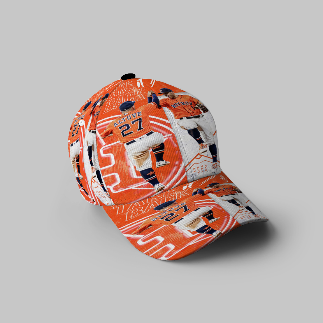 Houston Astros Team Take Back 3D Printing Baseball Cap Classic Hat