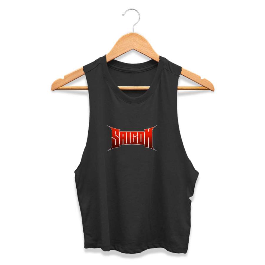 Vintage 80s Saigon Logo Womans Crop Tanktop Tee