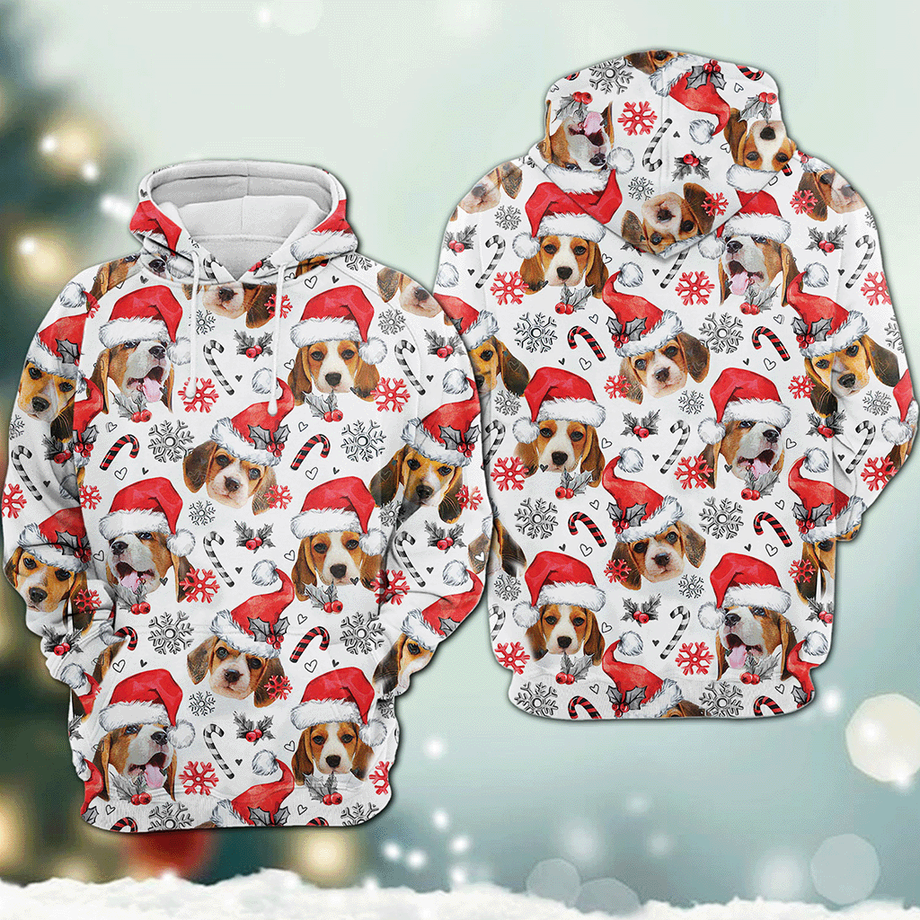 Beagle – Christmas Decor – 3D Hoodie