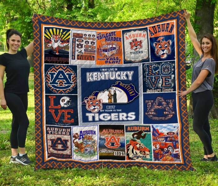 Auburn Tigers Kentucky 3D Quilt Blanket, Fleece Blanket