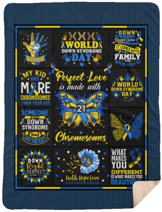 World Down Syndrome Awareness Fleece Blanket