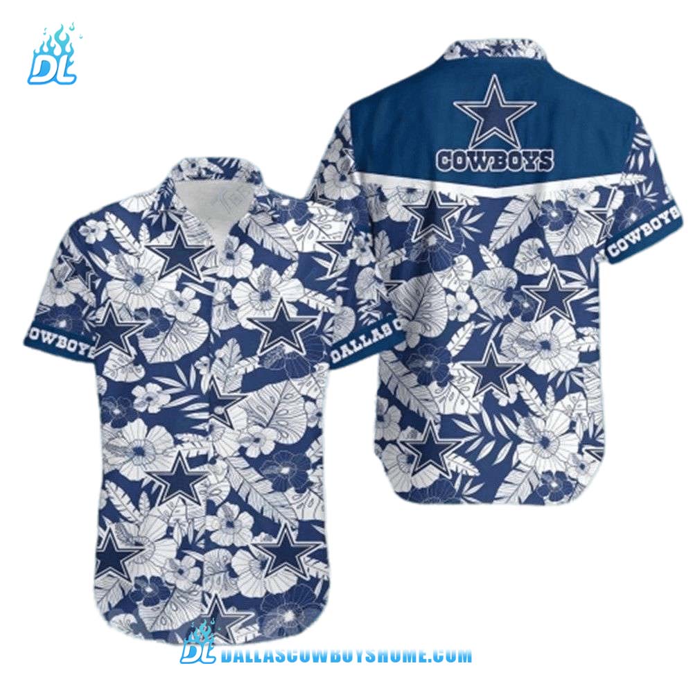 Hot Trend Dallas Cowboys Tommy Bahama For Fan, Custom Dallas Cowboys Hawaiian Shirt, Nfl Dallas Cowboys Aloha Shirt Print Full