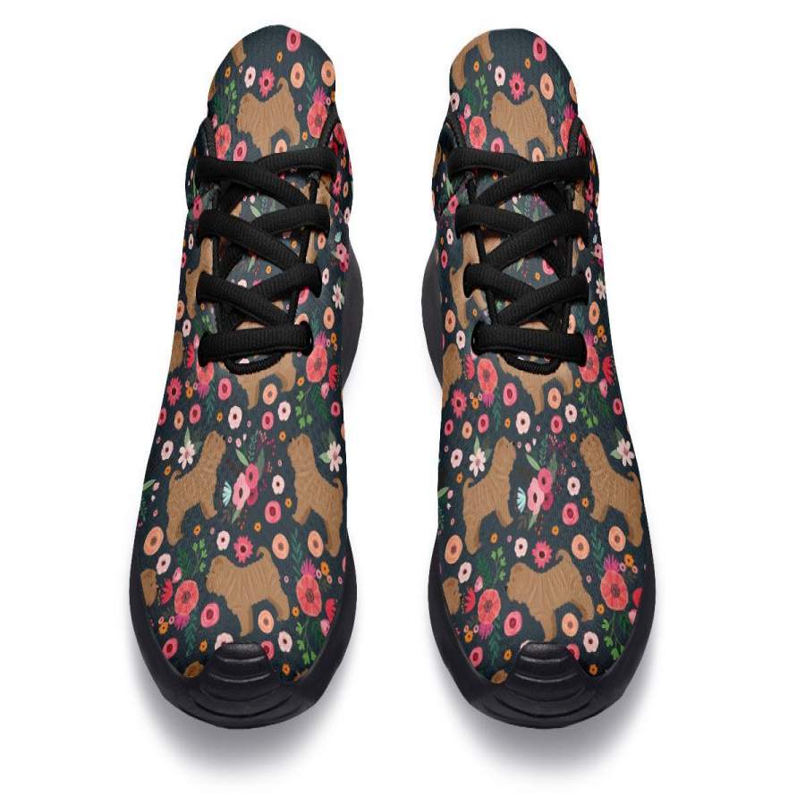 Shar Pei Flower Sneakers - ReadingLLC