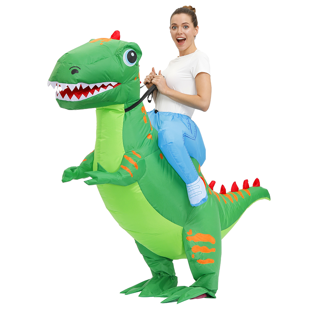 Adult Halloween Cosplay Costume Mascot Dinosaur Inflatable Costume Party Unicorn Flamingo T-rex Triceratops Suit alx