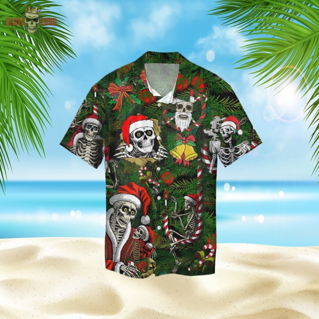 Skull Christmas Hawaii Shirt Ha61709