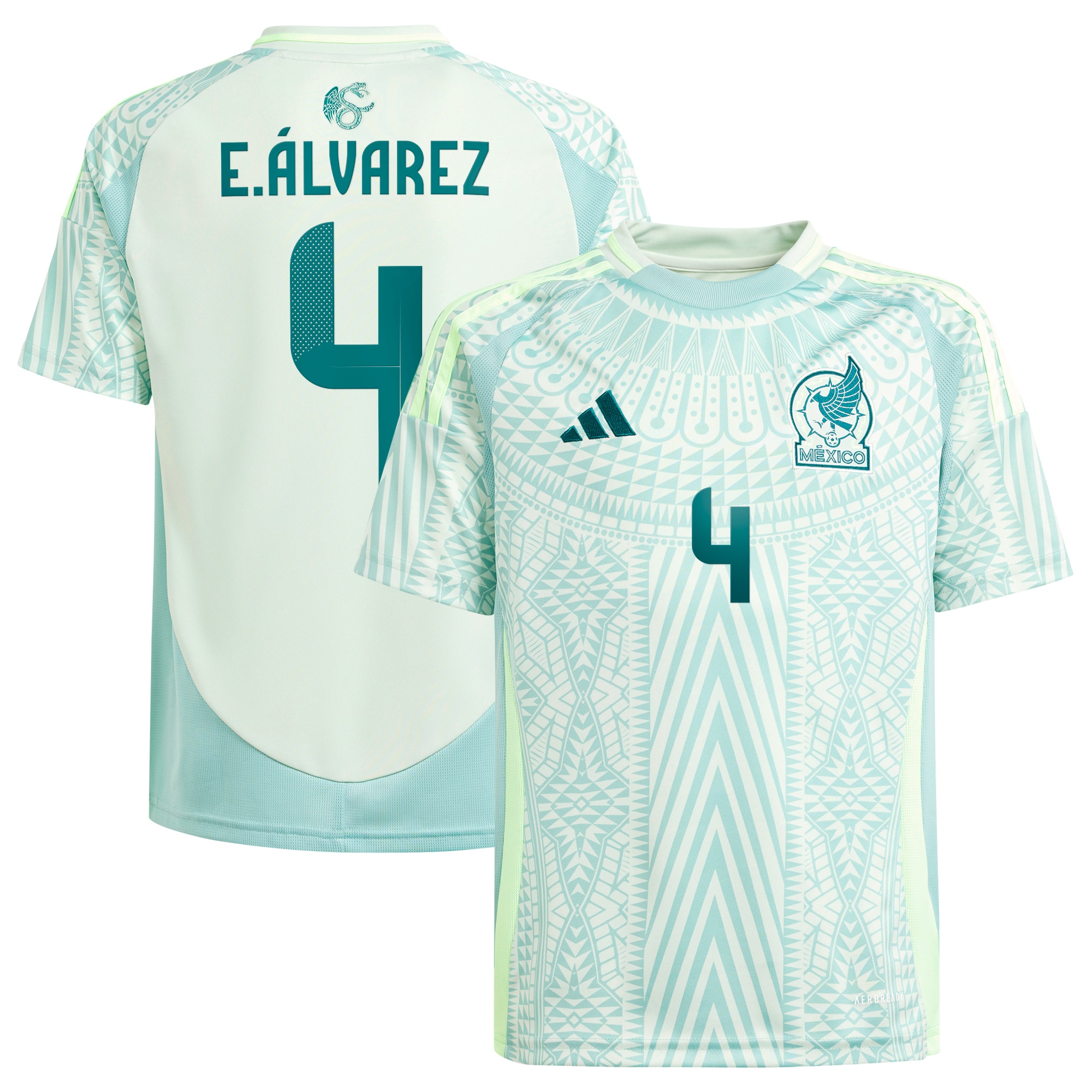 Edson Alvarez Mexico National Team Youth 2024 Away Replica Player Jersey – Green