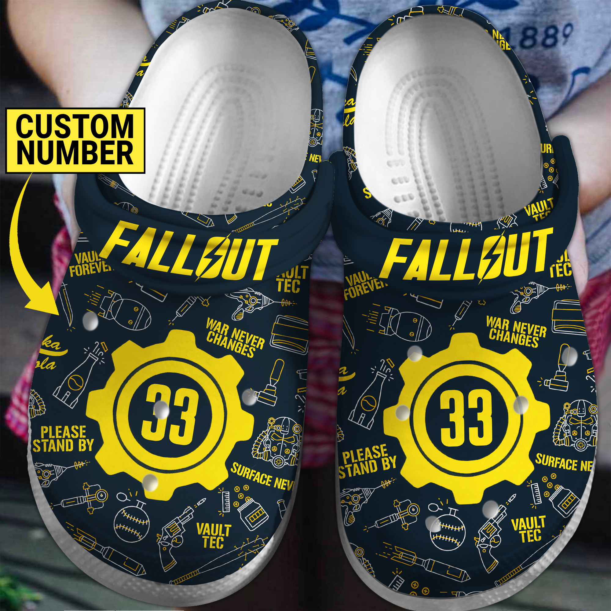 Fallout Crocss Clogs For Men Women And Kid Sz4F12Gv