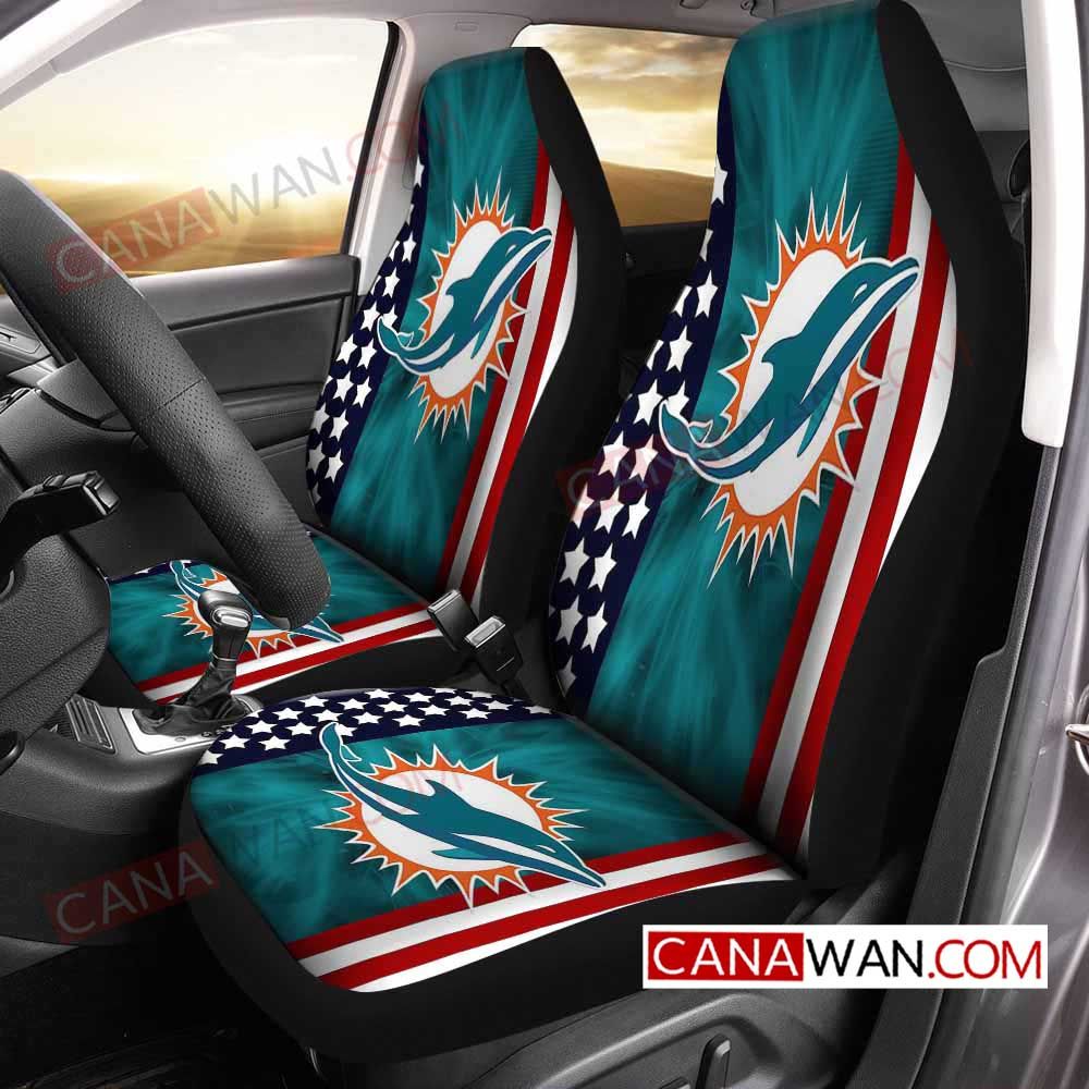 Miami Dolphins Style074 3D Customized Personalized Car Seat Cover