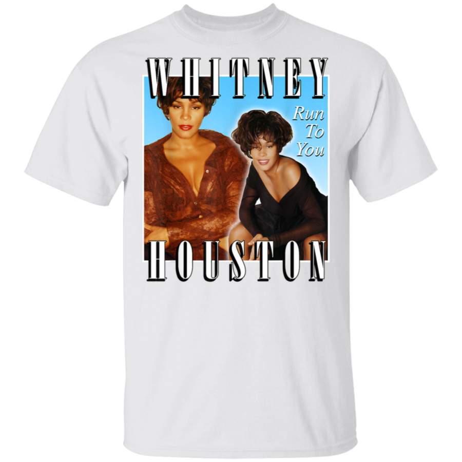 Whitney Houston Official Run To You Retro 90s TShirt