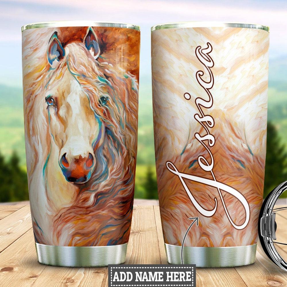 Horse Tumbler, Cool Horse Personalized Stainless Steel Tumbler, Horse Tumbler Lovers, Tumbler Gifts For Horse Lovers