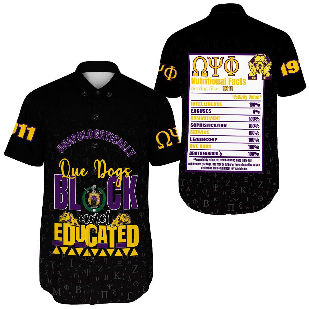 Wonder Print Shop Clothing – Omega Psi Phi Short Sleeve Shirt