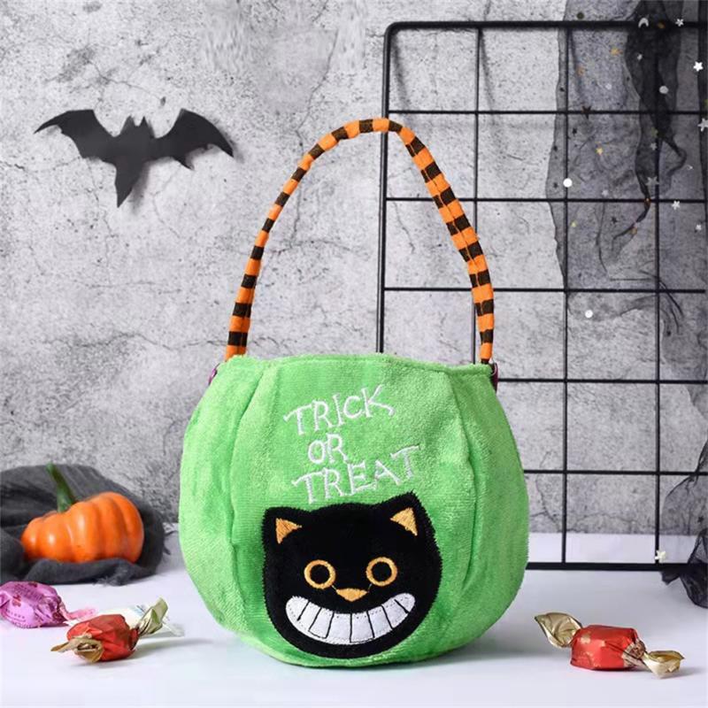 1pc Halloween Candy Bag Cartoon Doll Pumpkin Lantern Gift Basket Storage Bucket Tote Bags Halloween Halloween Supplies alx