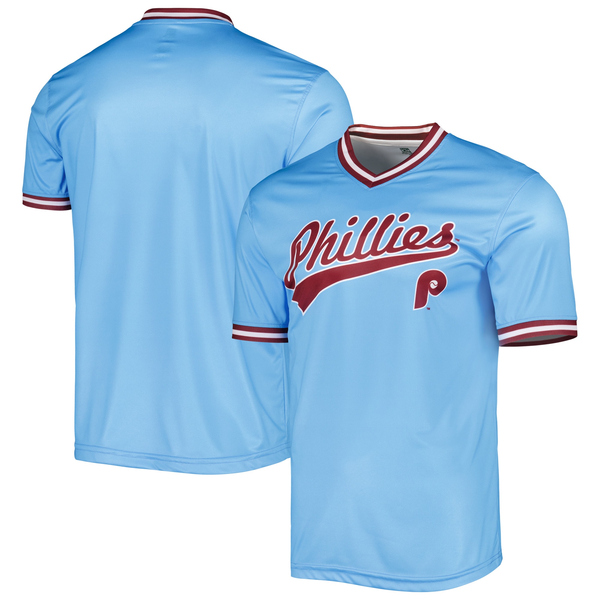 Philadelphia Phillies Stitches Cooperstown Collection Team Jersey – Light Blue