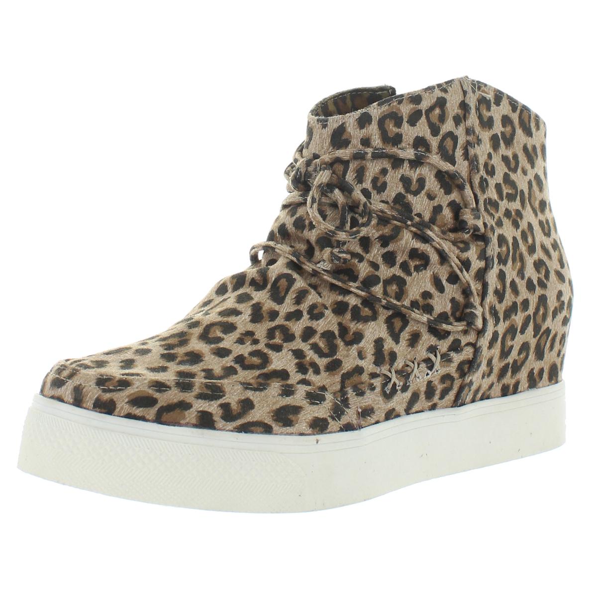 Ursula 2 Womens Animal Print Lace Up Sneaker Boots