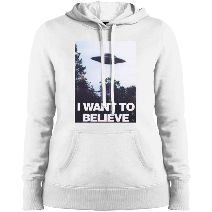 AGR The X-Files I Want To Believe Ladies’ Pullover Hooded Sweatshirt