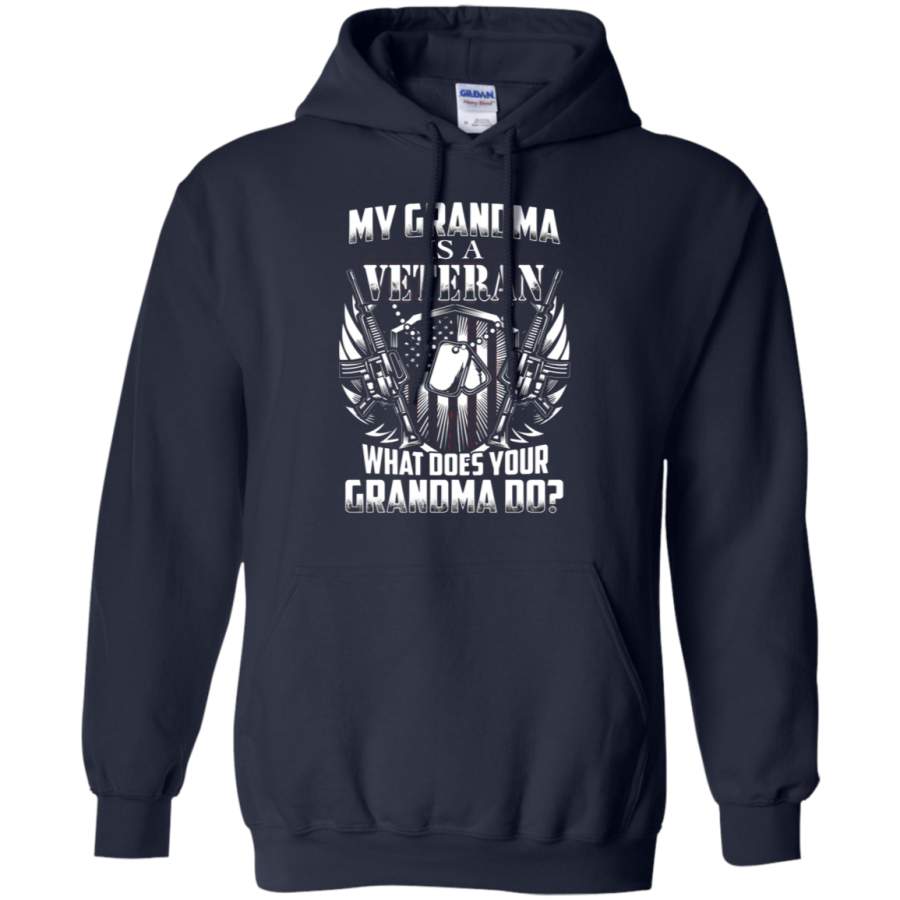 AGR My Grandma Is Veteran What Does Your Grandma Hoodie