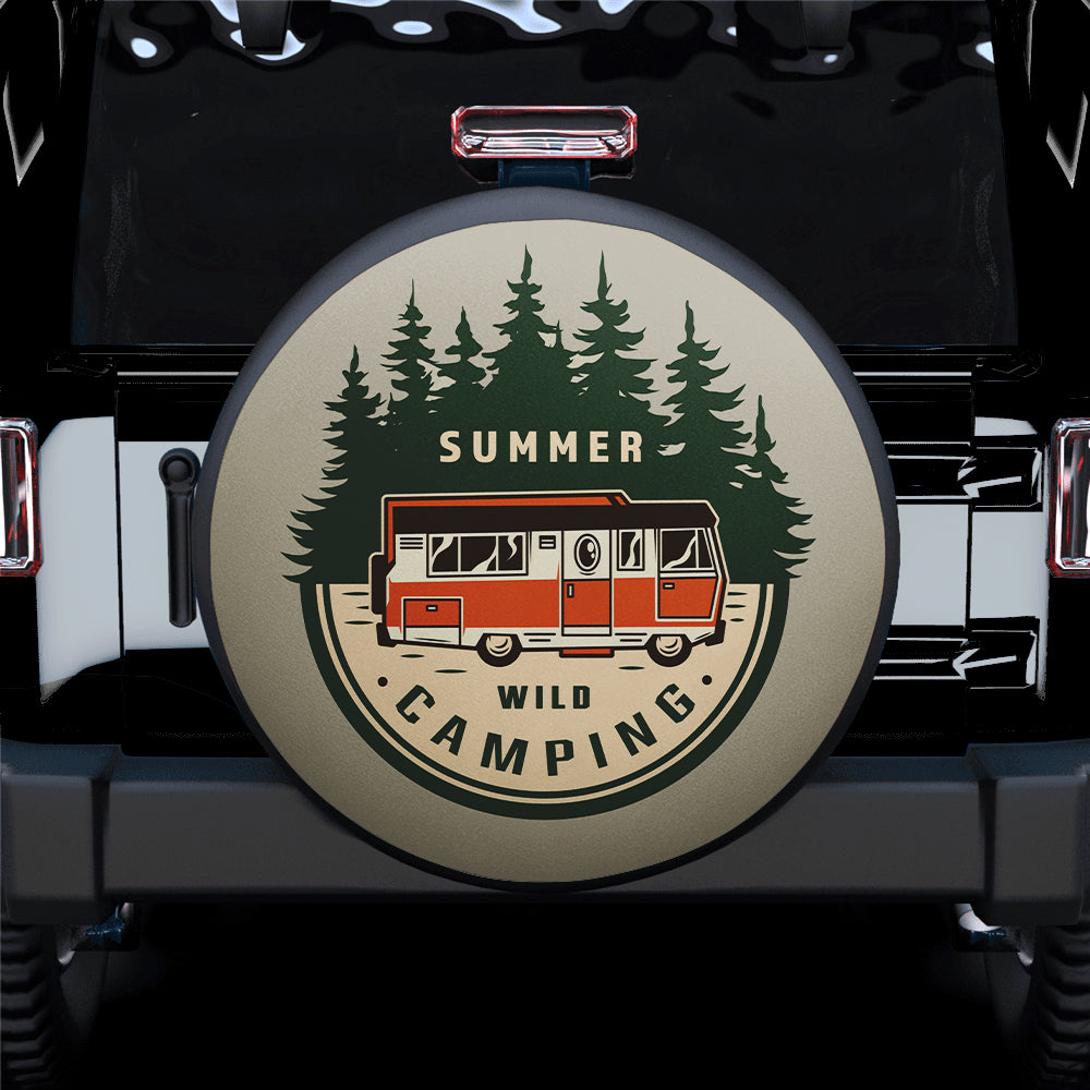 Summer Camping Jeep Car Spare Tire Cover Gift For Campers