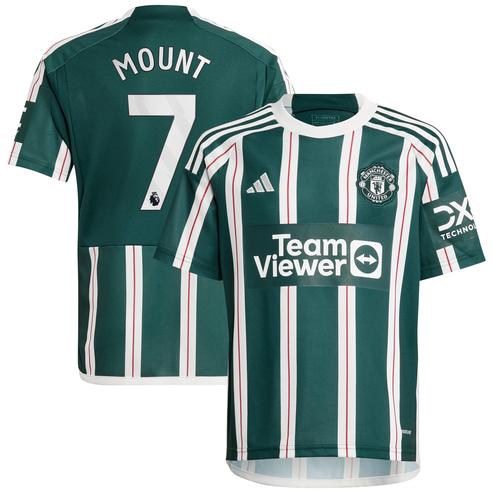 Mason Mount Manchester United Youth 2023/24 Away Replica Player Jersey – Green