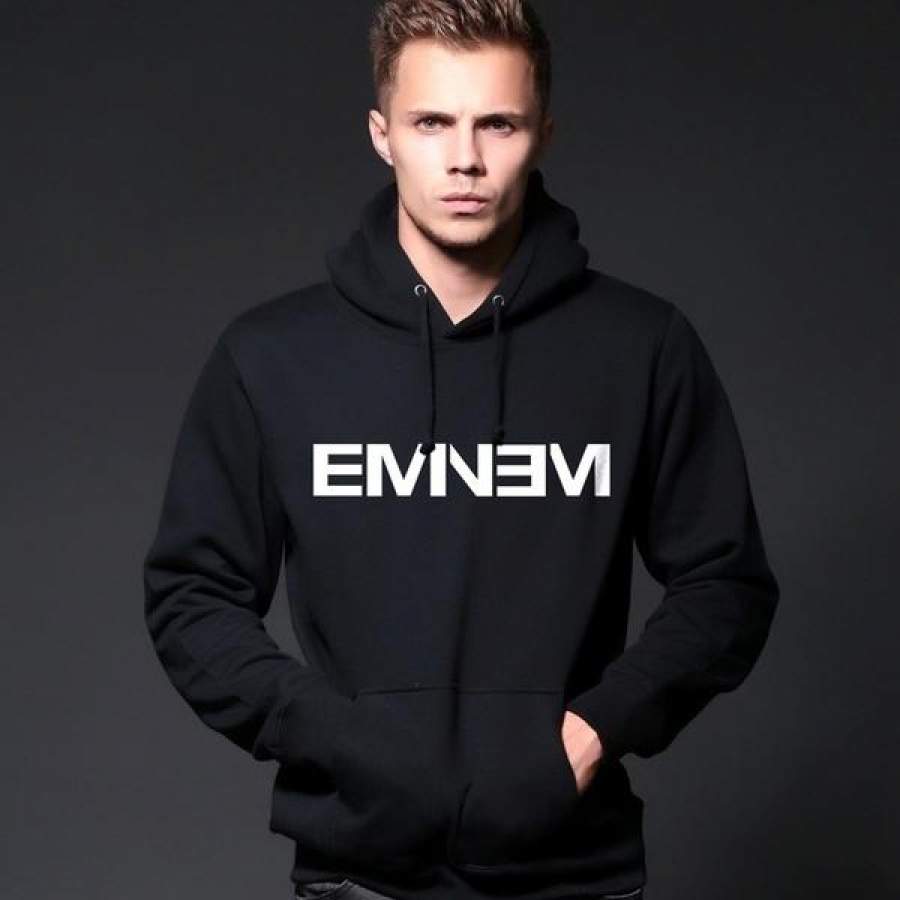 New Fashion Eminem Hip-hop Loose Sports Leisure Fleece Hoodie Sweatshirts T-Shirt