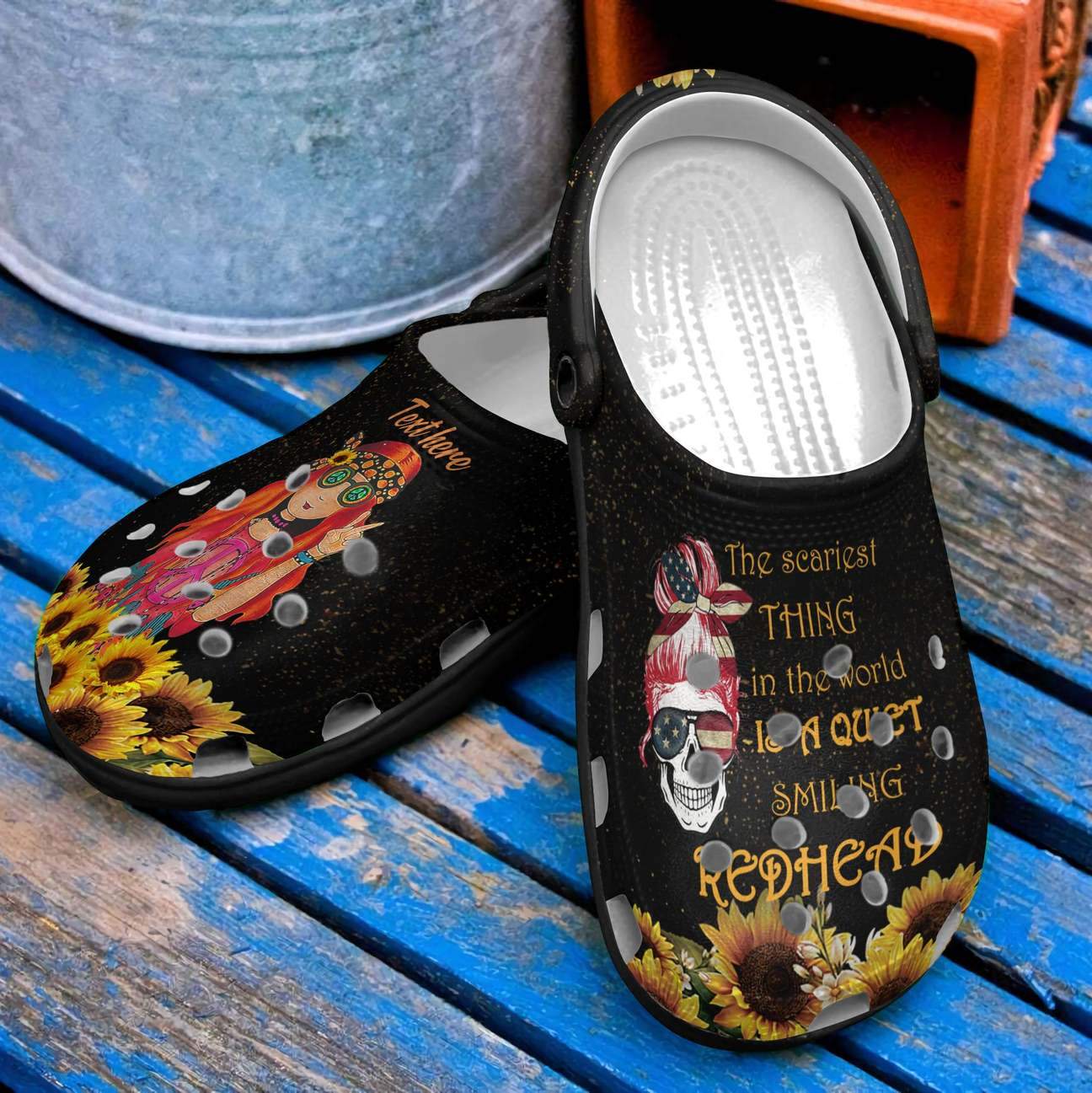 Redhead Personalized Clog, Custom Name, Text, Color, Number Fashion Style For Women, Men, Kid, Print 3D The Scarist Thing