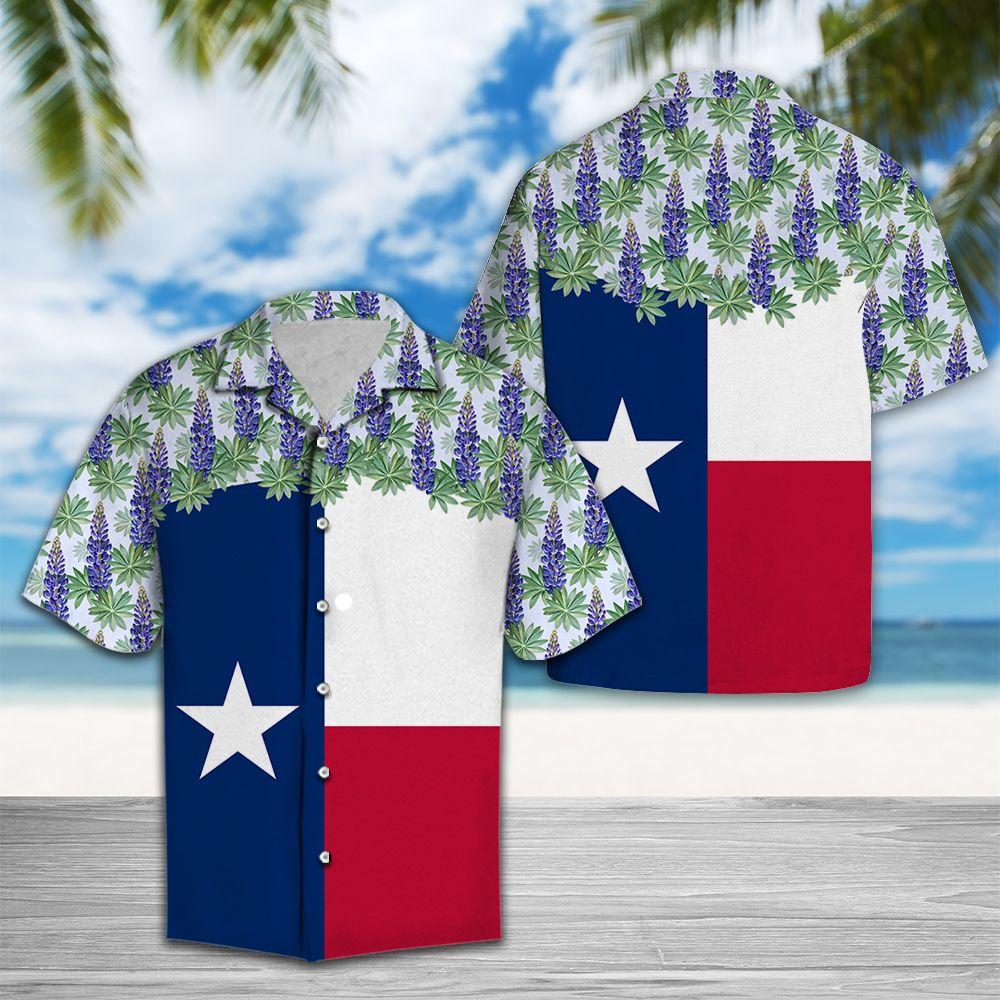 Texas Bluebonnet Flag Hawaii Shirt For Hawaii Aloha Ha56970