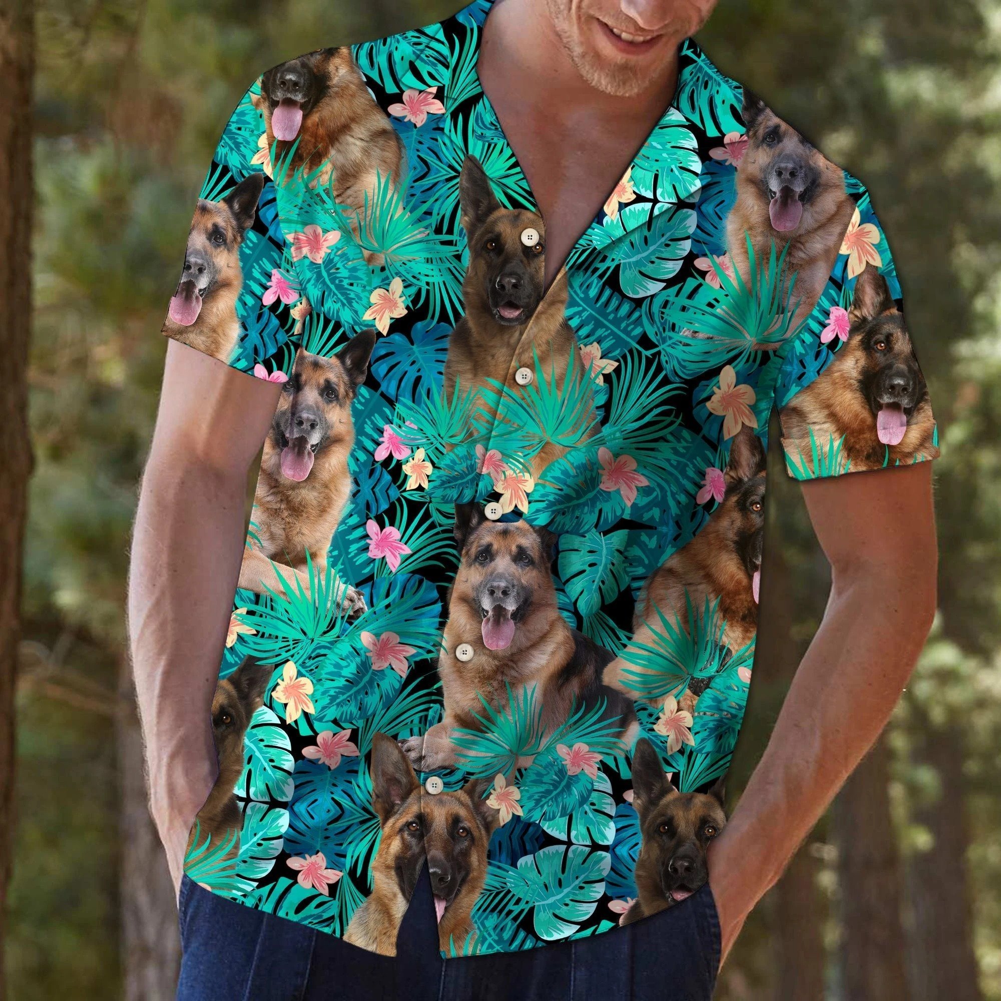 German Shepherd Tropical Hawaii Shirt Ha70056