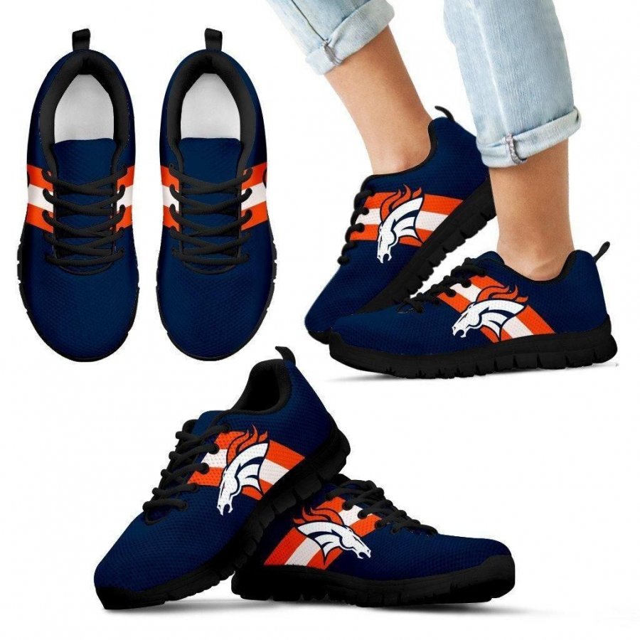 Three Colors Vertical Denver Broncos Sneakers #274