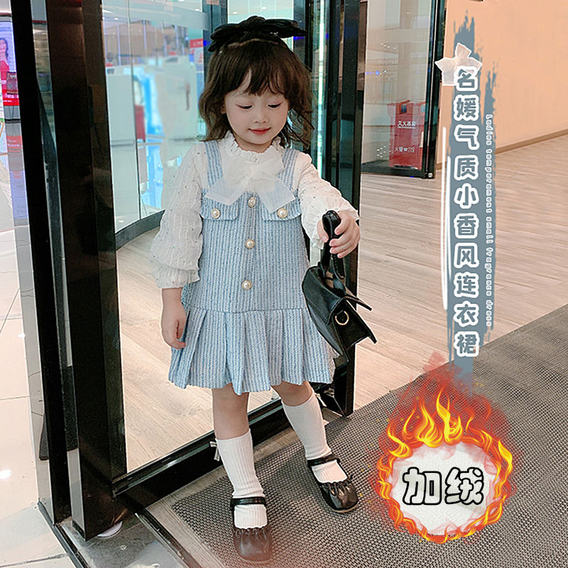 2022 new spring autumn/winter/summer Girls Kids Dress comfortable cute baby Clothes Children Clothing alx