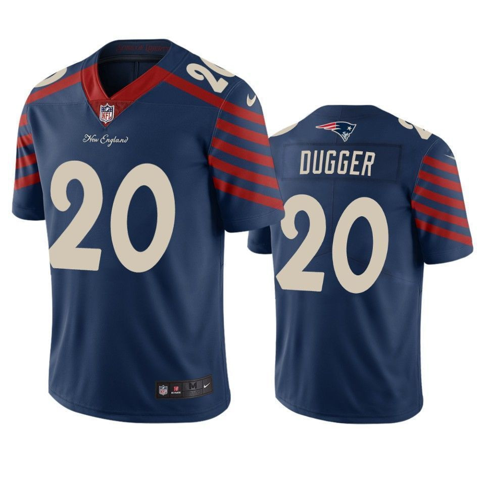 New England Patriots Kyle Dugger Navy City Edition Vapor Limited 3D Jersey