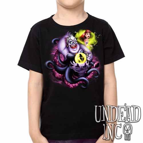 Villains Ursula – Ariel The Little Mermaid –  Kids Unisex Girls And Boys T Shirt Clothing