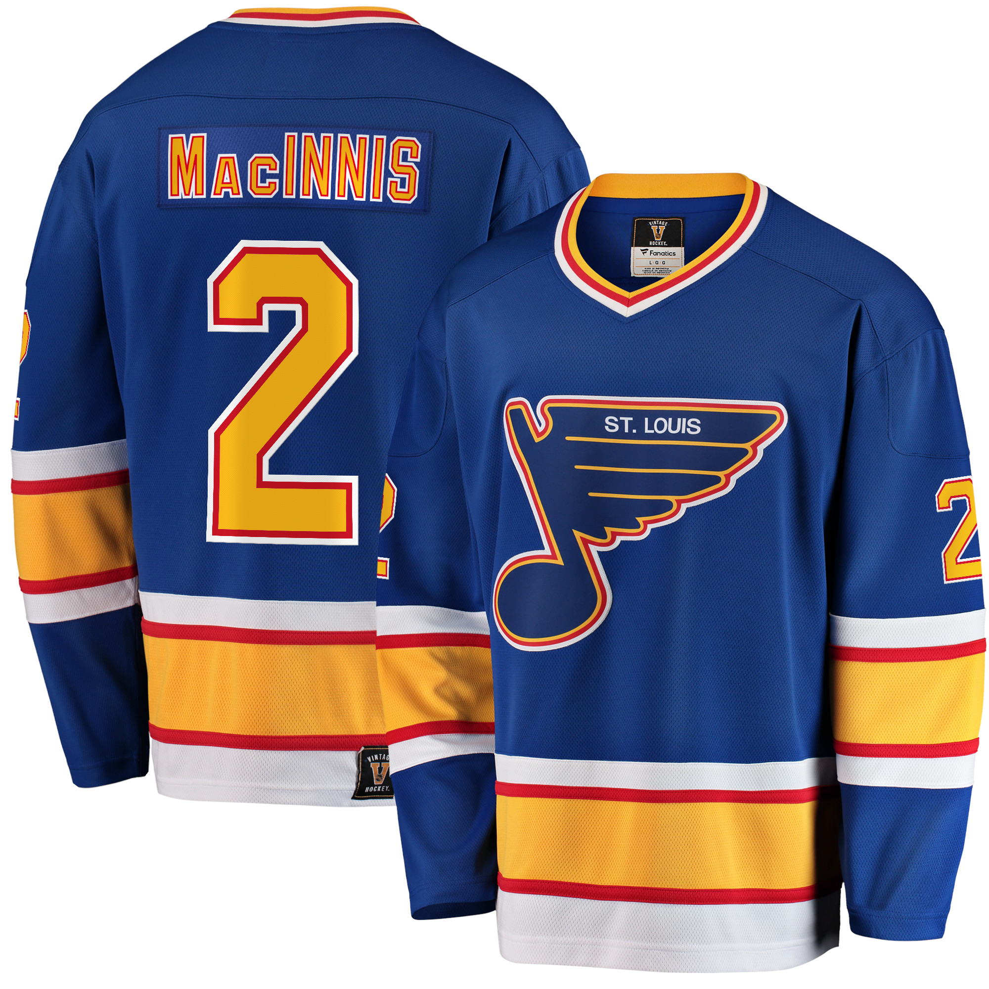 Al Macinnis St. Louis Blues Branded Premier Breakaway Retired Player Jersey – Blue