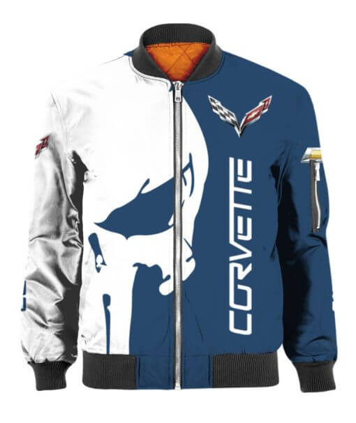 Bomber Jacket Chevrolet Corvette, Chevrolet 3D Spring Autumn, Mens Casual Jacket Ql97