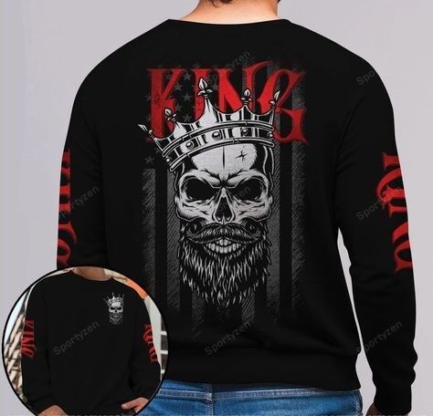 Sugar Skull Couple King And Queen Sweatshirts