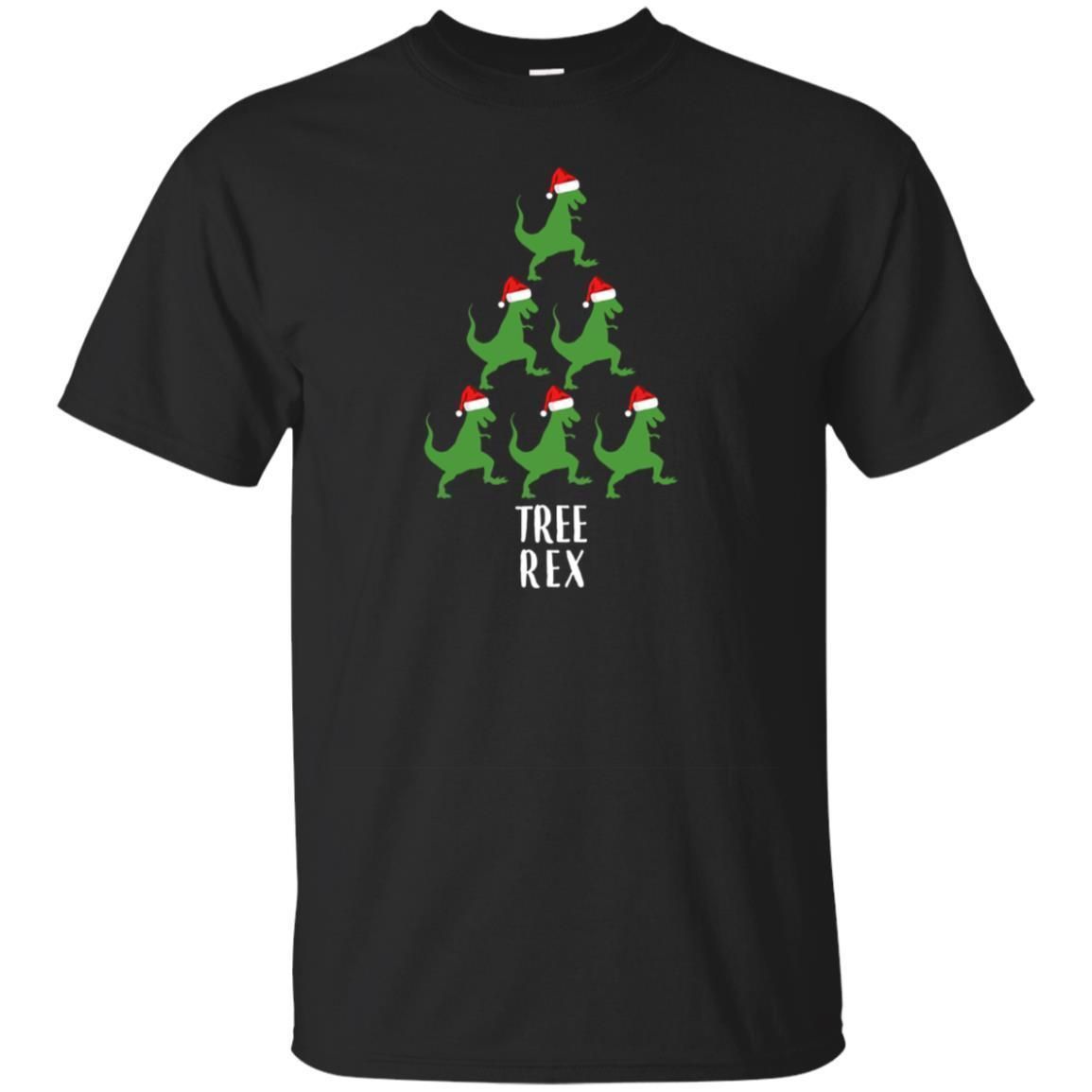 Buy Tree Rex Dinosaur Christmas T-Shirt T-Rex Men Women Kids