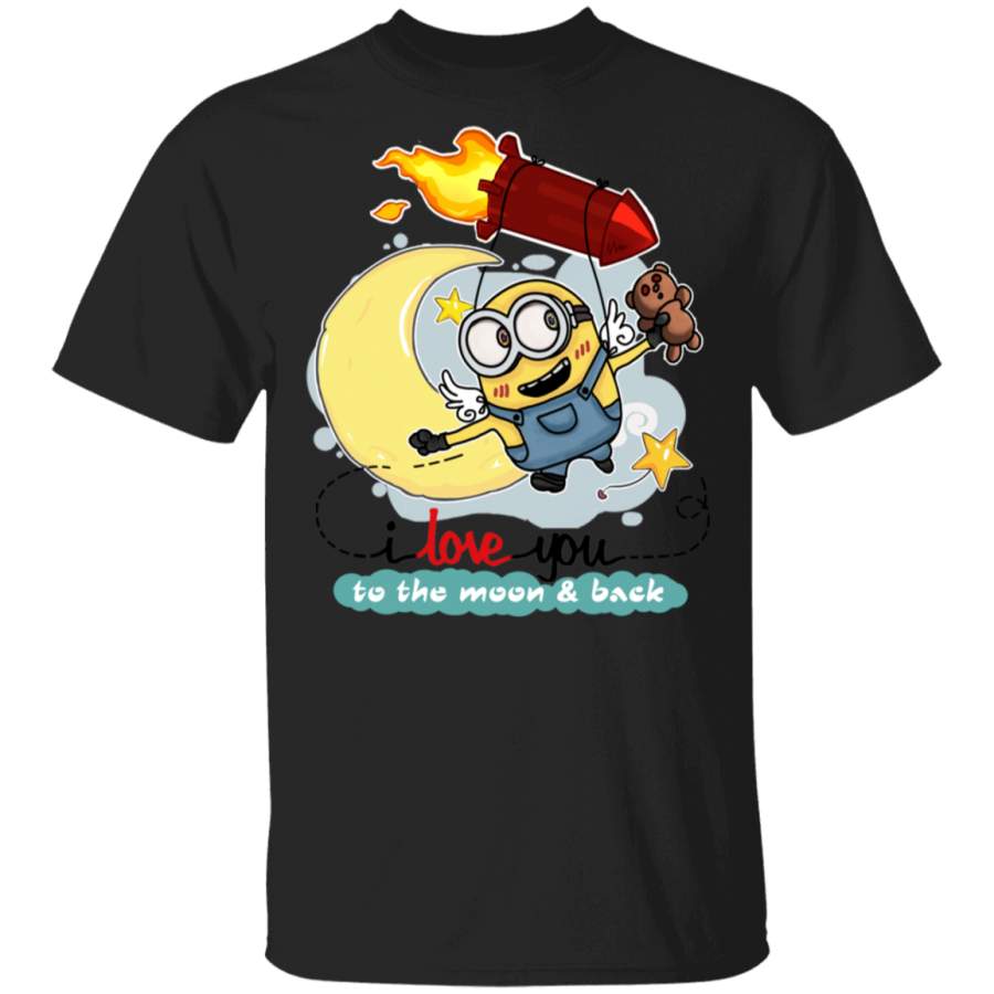 Minion I Love You To The Moon And Back Shirt