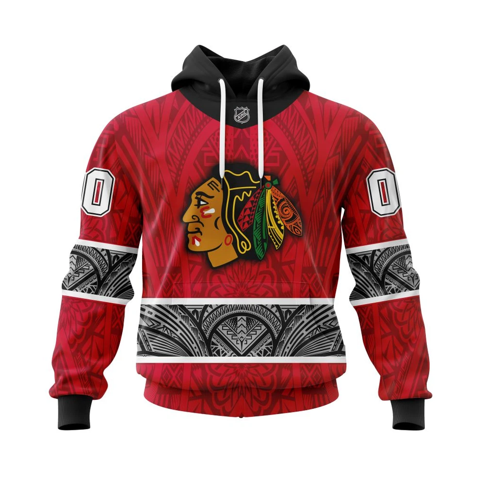 Hoodie Chicago Blackhawks, Specialized Native With Samoa Culture V0222 Qtnhl080524A3832Hd
