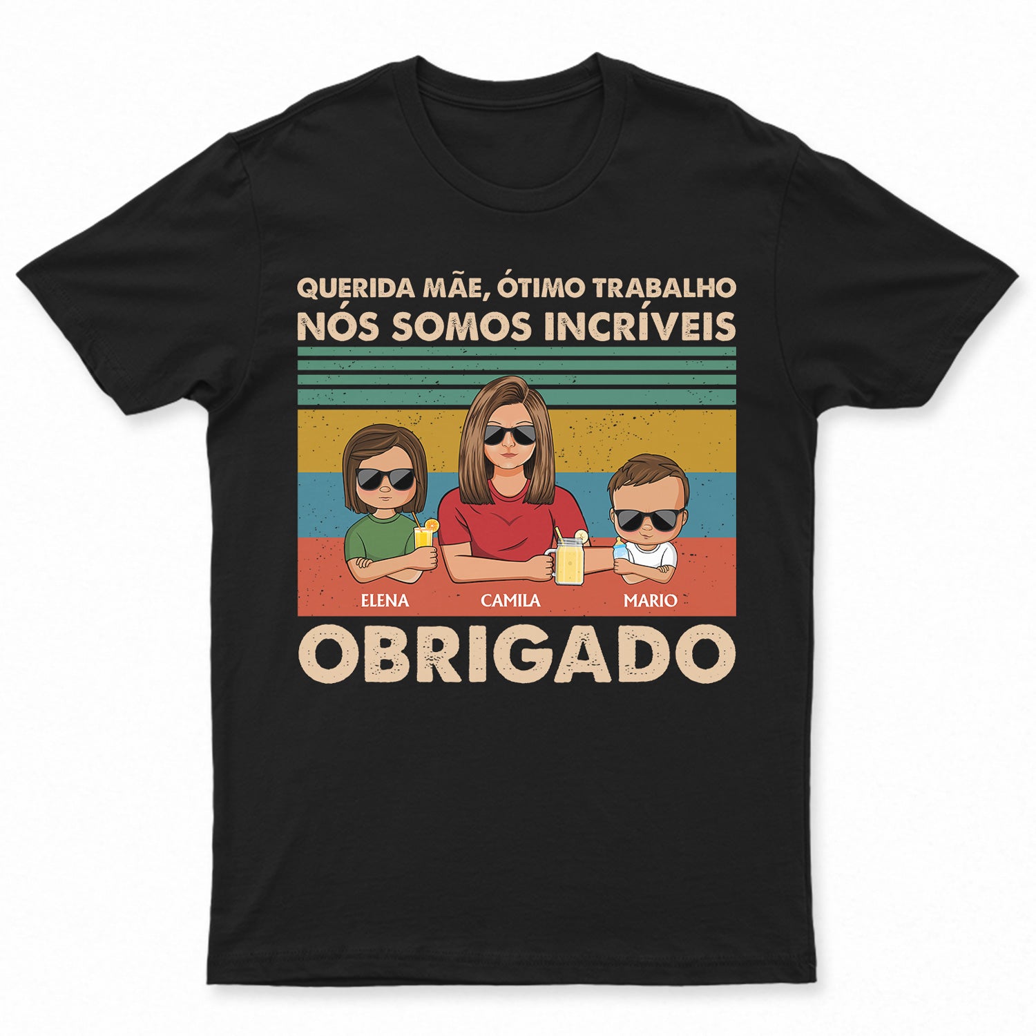 Querida Mãe Ótimo Trabalho Nós Somos Incríveis Obrigado Jovem – T Shirt Personalizado