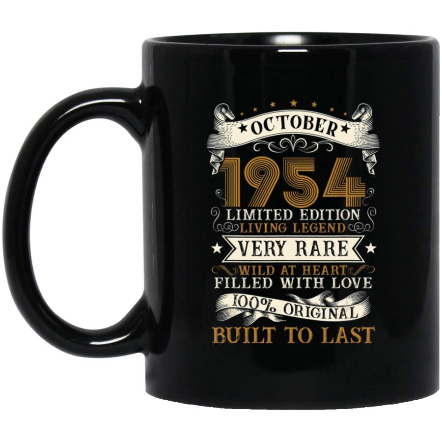 Vintage October 1954 65 Years Old 65th Birthday Gifts Coffee Mug