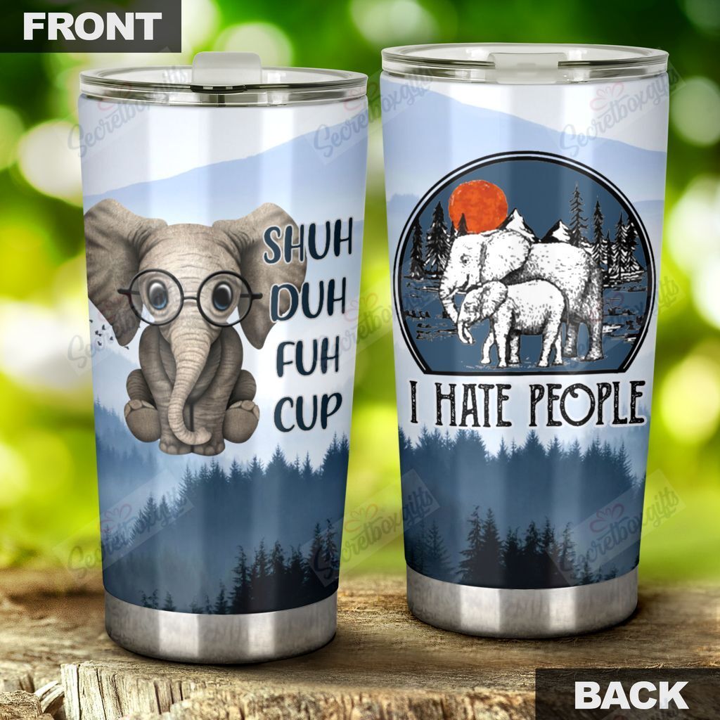 Personalized Elephant Nc0911692Cl Stainless Steel Tumbler Travel Customize Name, Text, Number, Image