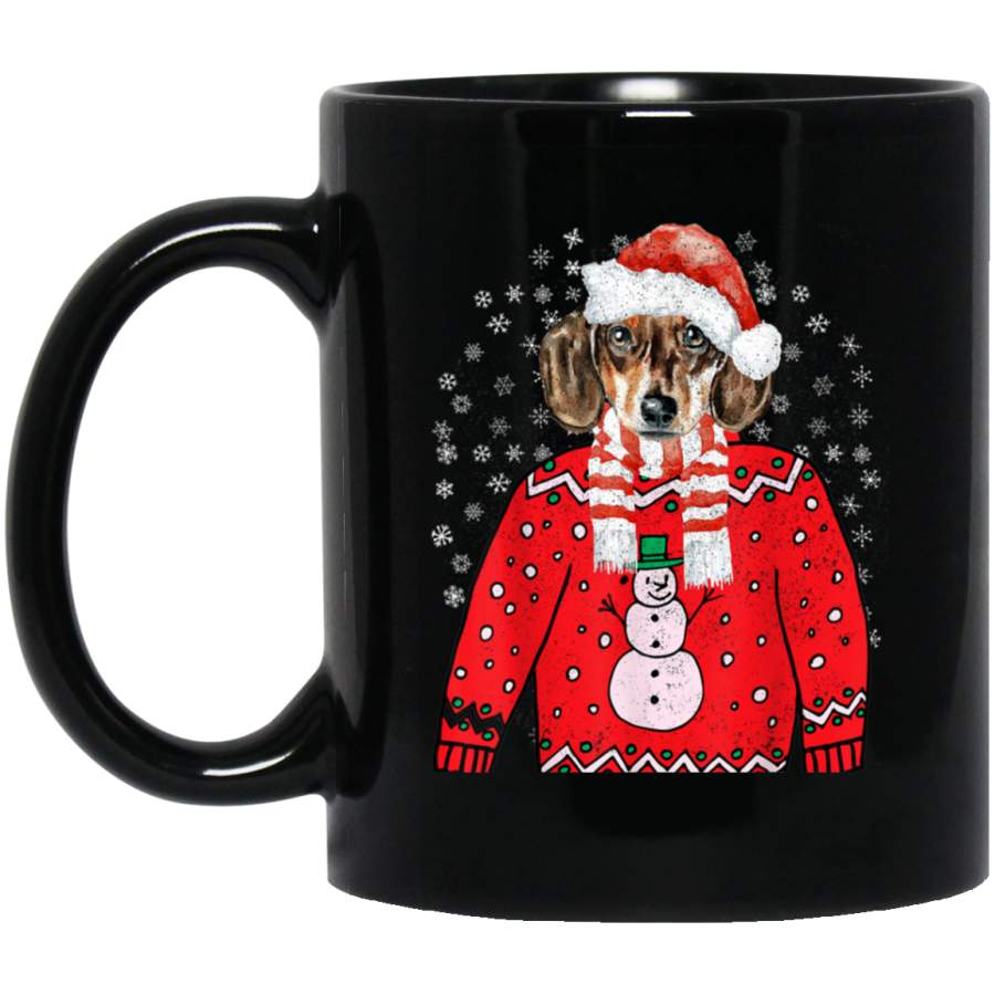 Dachshund Weiner Dog Doxie Ugly Xmas Santa Puppy Gift Outfit Mug