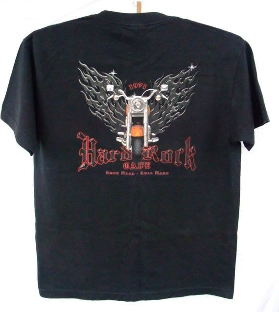 Shirt Vintage 90S Hard Rock Cafe Shirt New York Street Wear Shirttop Urban Fashionedium Shirt