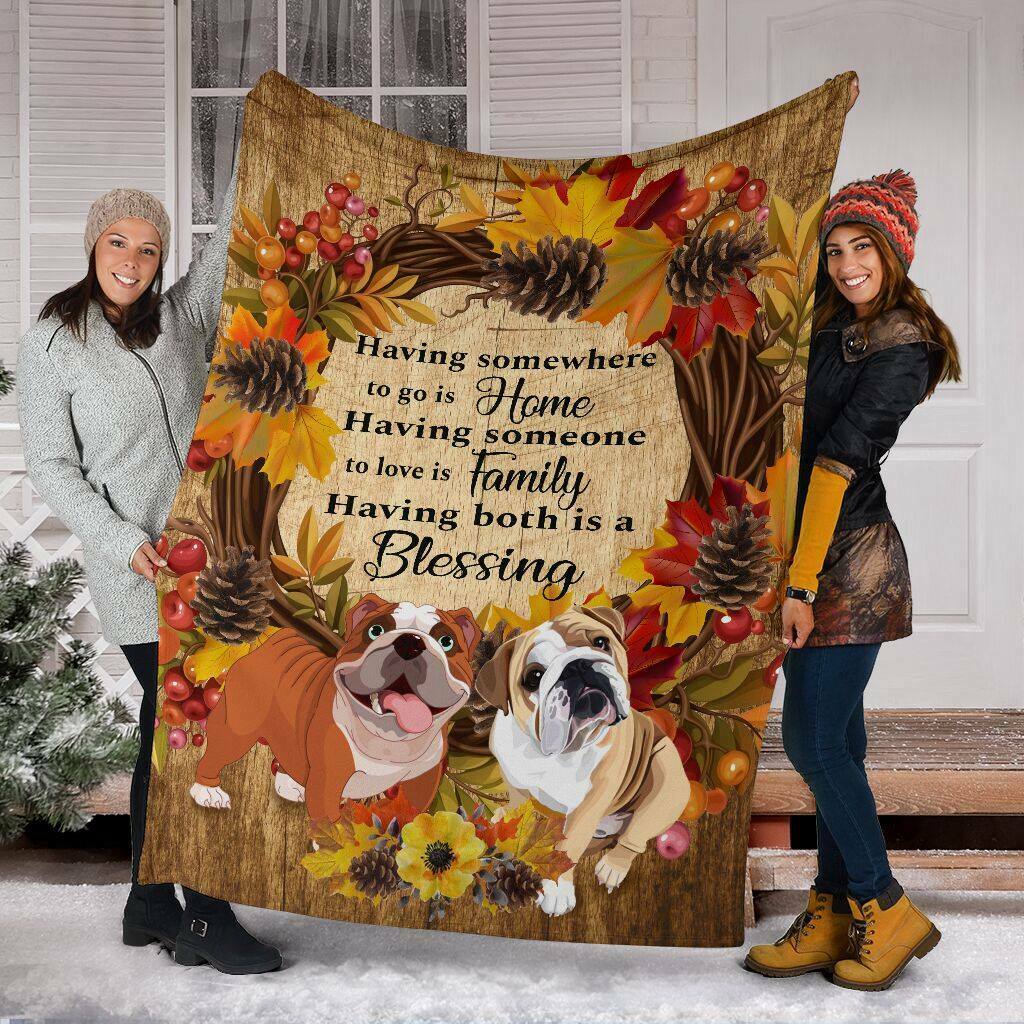 To My Family Having Somewhere To Go Is Home Fleece Blanket Gift For Family,Birthday,Christmas,Friends,Couple Gift Home Decor Bedding Couch Sofa Soft And Comfy