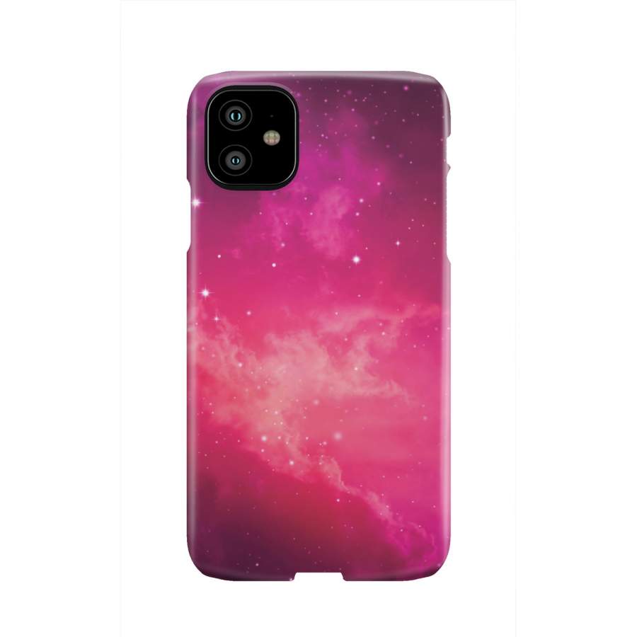 Purple Nebula Cloud Galaxy Space Print Phone Case