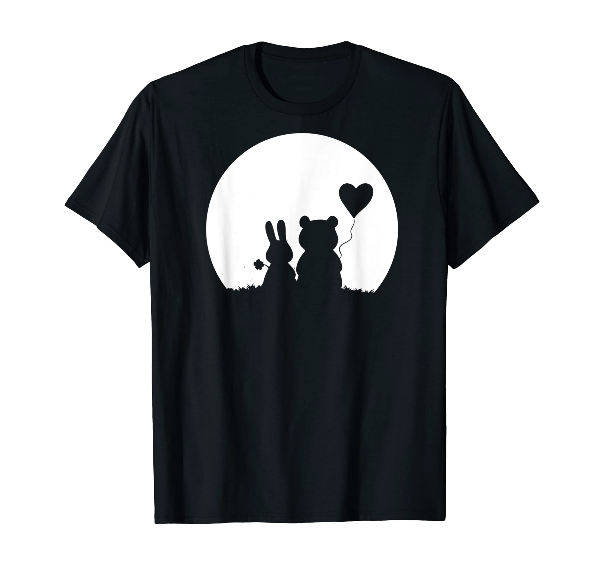 Cute Bunny Bear Love Couple Valentine’s Day Rabbit Lover T-Shirt