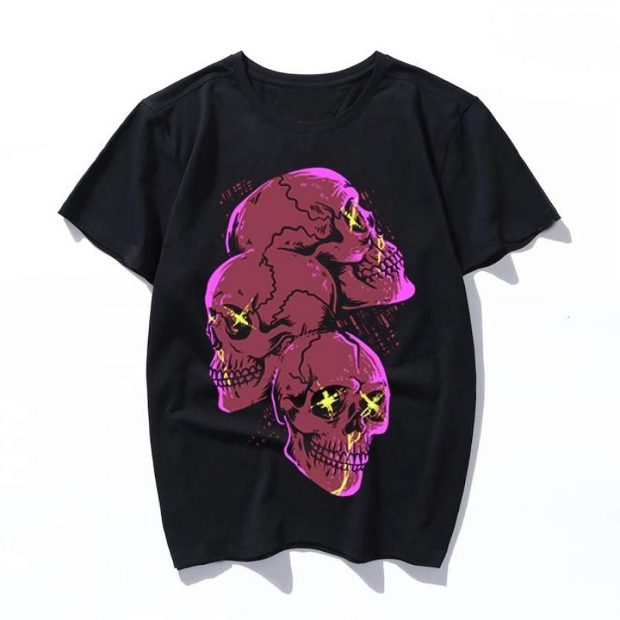 die Unisex Tops 2019 Summer Women’s men’s T-Shirt Gothic Rock Punk Streetwear Couple paired tee short clothing Female