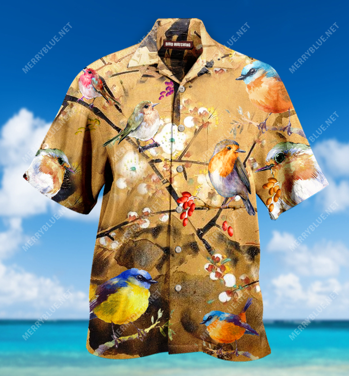 Robin Bird Unisex Hawaiian Shirt Ha36655